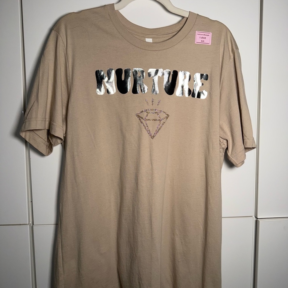 Nurture Tan Short Sleeve Tee